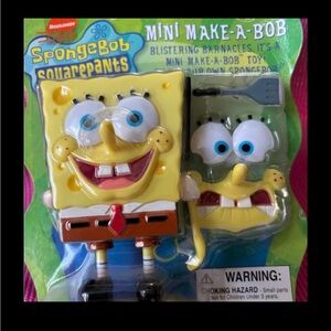 2002 SpongeBob SquarePants MiniMake A Bob toy New by Toy Vault 5” approx,